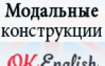 Модальные связки и конструкции в английском языке