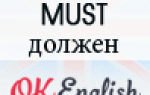 Модальный глагол MUST — «должен» и «должно быть»