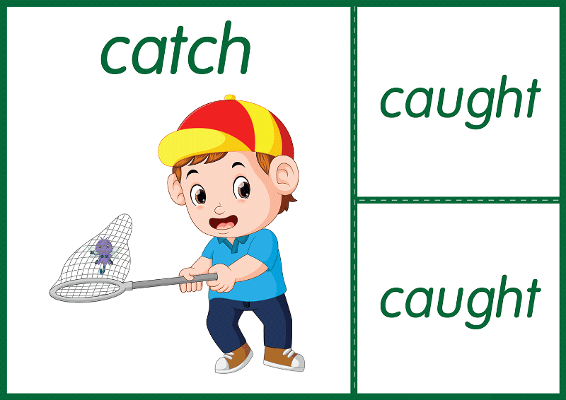 Три формы глагола catch
